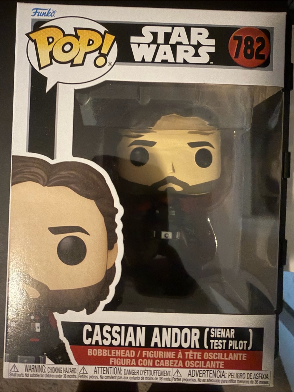 Funko POP! Star Wars - Cassian Andor Tie Fighter, #782, NWT